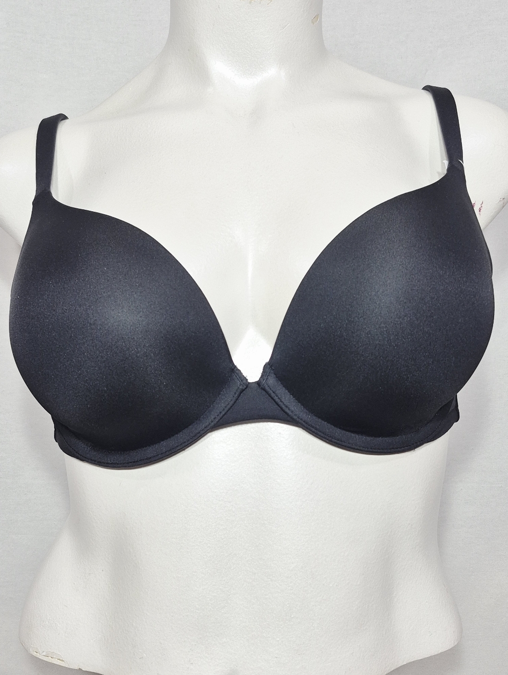 36DDD Cacique Smooth Boost Plunge‎ Underwire Bra Black NWT